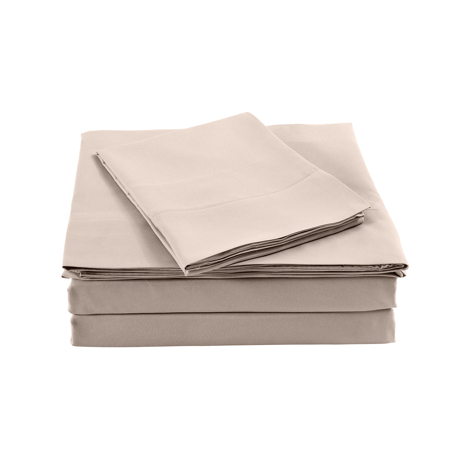 Royal Comfort Bamboo Blended Sheet & Pillowcases Set 1000TC Ultra Soft Bedding - Queen - Warm Grey V160-201999