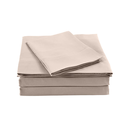 Royal Comfort Bamboo Blended Sheet & Pillowcases Set 1000TC Ultra Soft Bedding - Queen - Warm Grey V160-201999