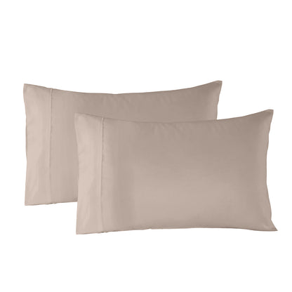 Royal Comfort Bamboo Blended Sheet & Pillowcases Set 1000TC Ultra Soft Bedding - Queen - Warm Grey V160-201999
