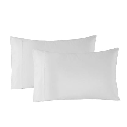 Royal Comfort Bamboo Blended Sheet & Pillowcases Set 1000TC Ultra Soft Bedding - King - White V160-202000