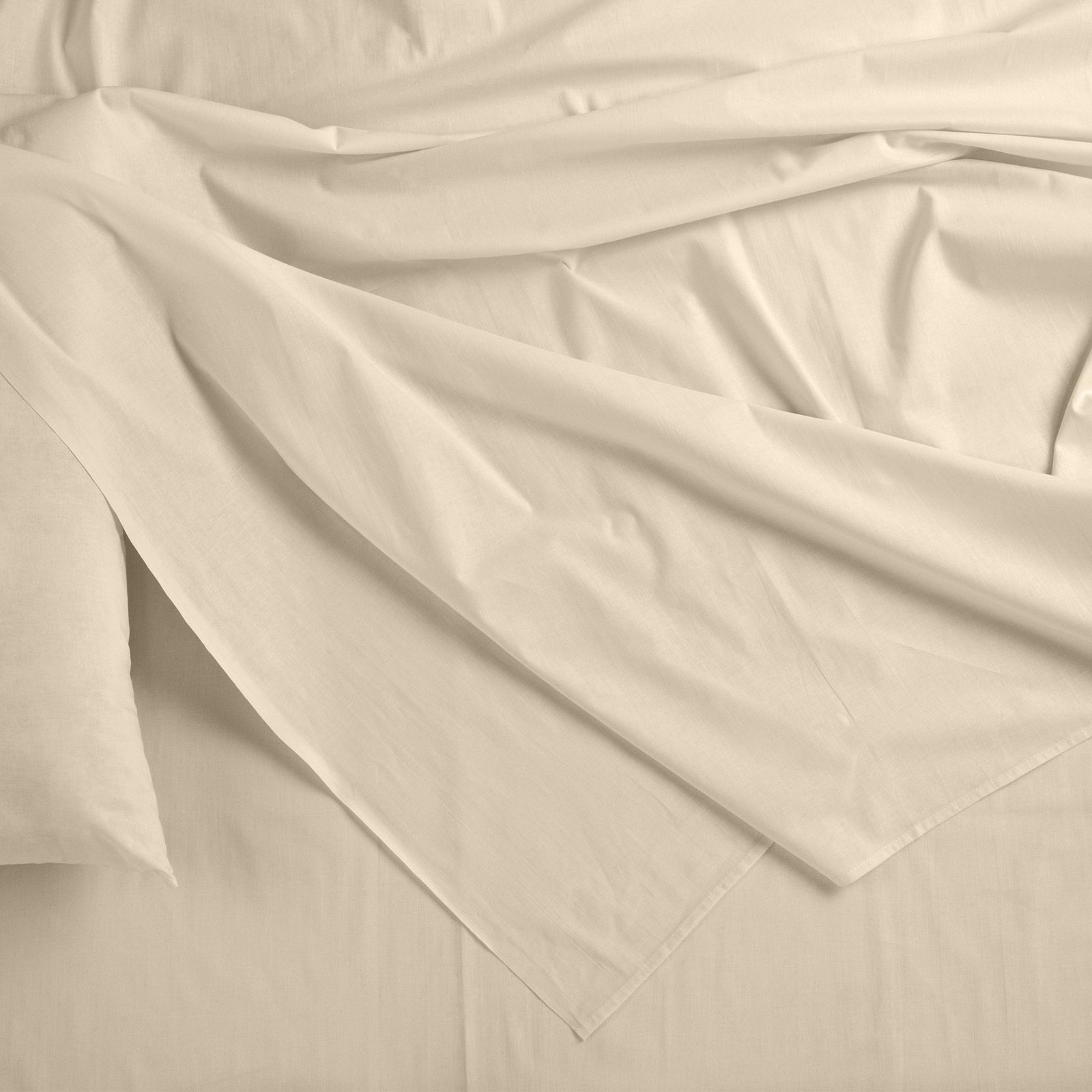 Royal Comfort Bamboo Blended Sheet & Pillowcases Set 1000TC Ultra Soft Bedding - King - Ivory V160-202001