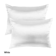 Royal Comfort Mulberry Soft Silk Hypoallergenic Pillowcase Twin Pack 51 x 76cm - White V160-202022