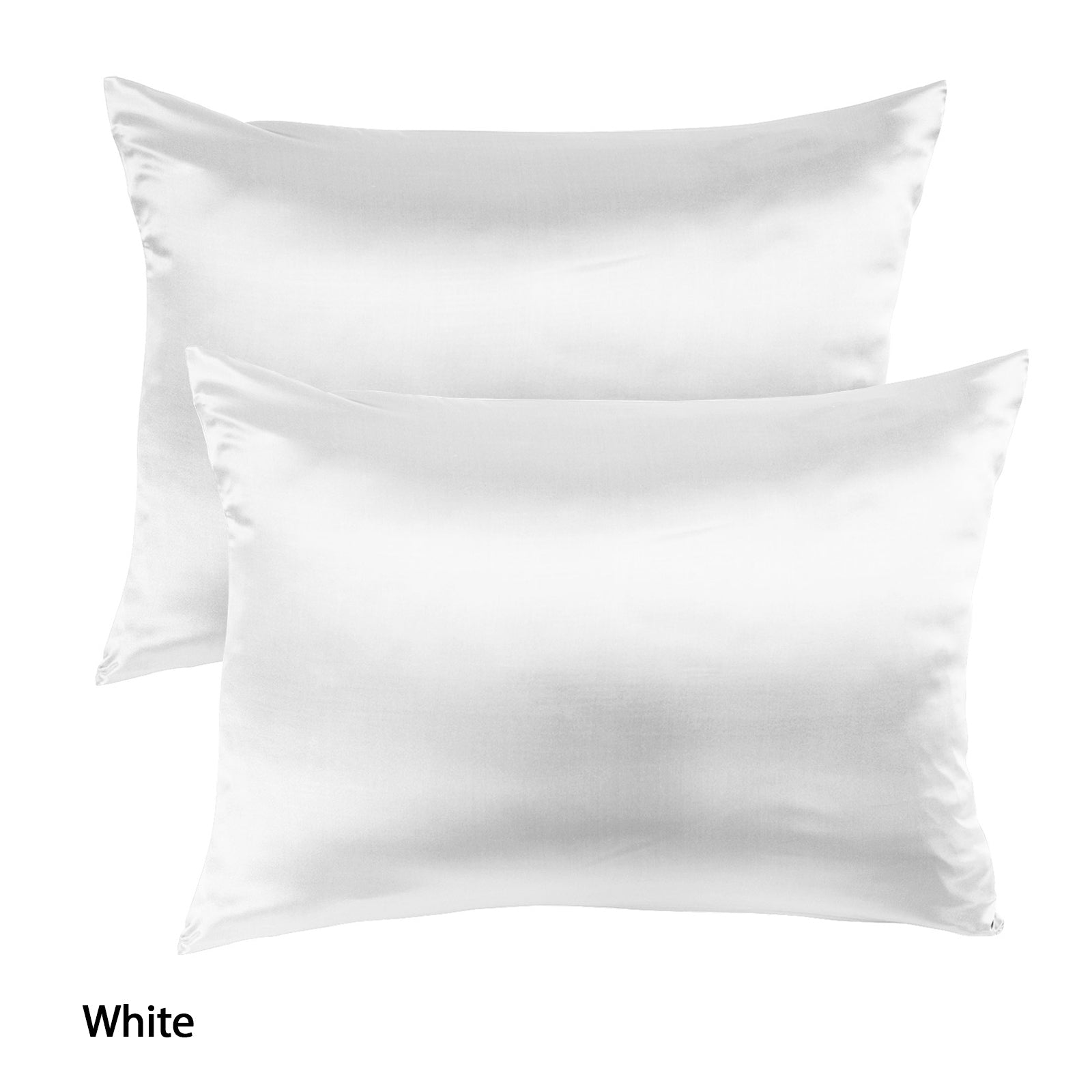 Royal Comfort Mulberry Soft Silk Hypoallergenic Pillowcase Twin Pack 51 x 76cm - White V160-202022