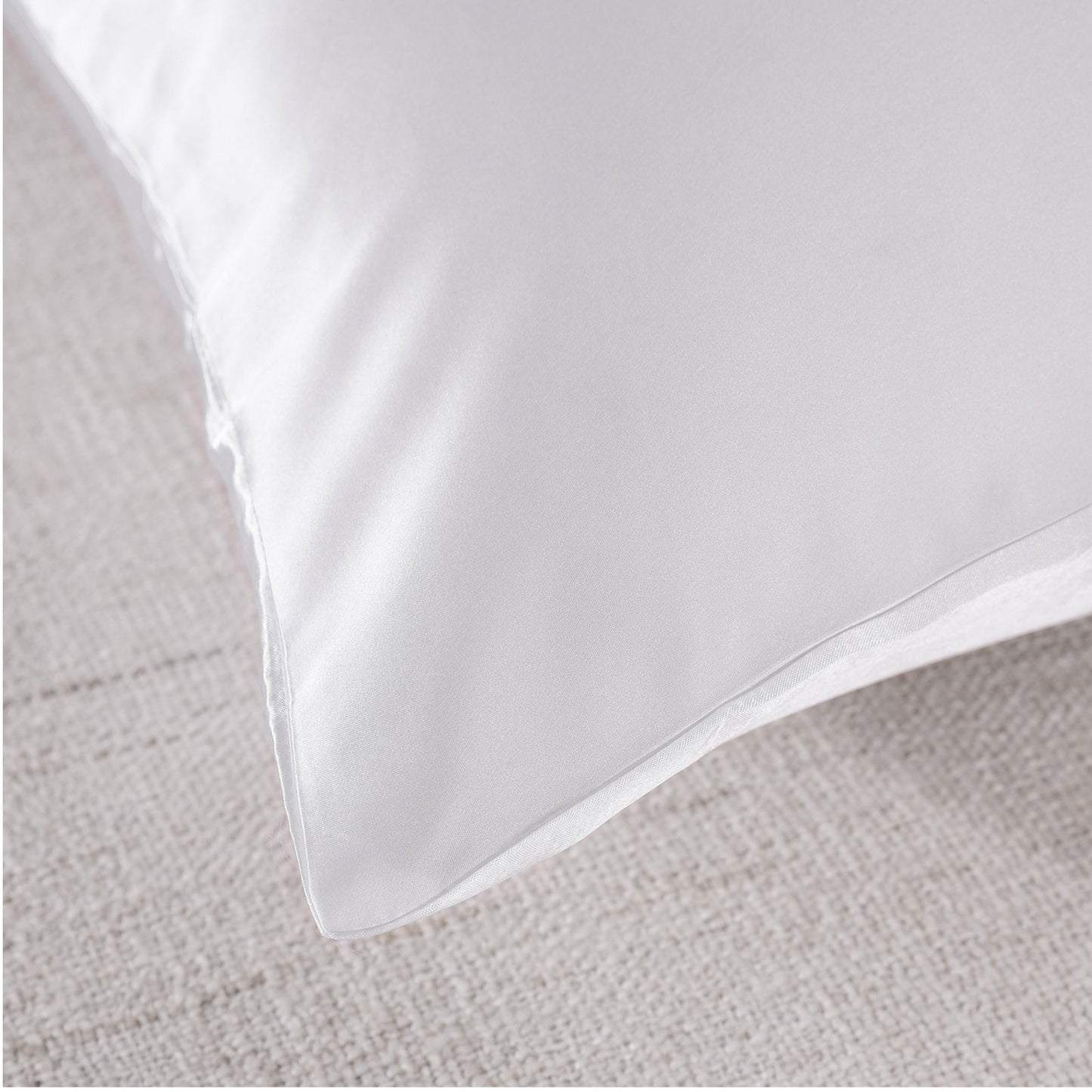 Royal Comfort Mulberry Soft Silk Hypoallergenic Pillowcase Twin Pack 51 x 76cm - White V160-202022