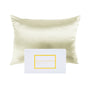 Royal Comfort Mulberry Soft Silk Hypoallergenic Pillowcase Twin Pack 51 x 76cm - Ivory V160-202023