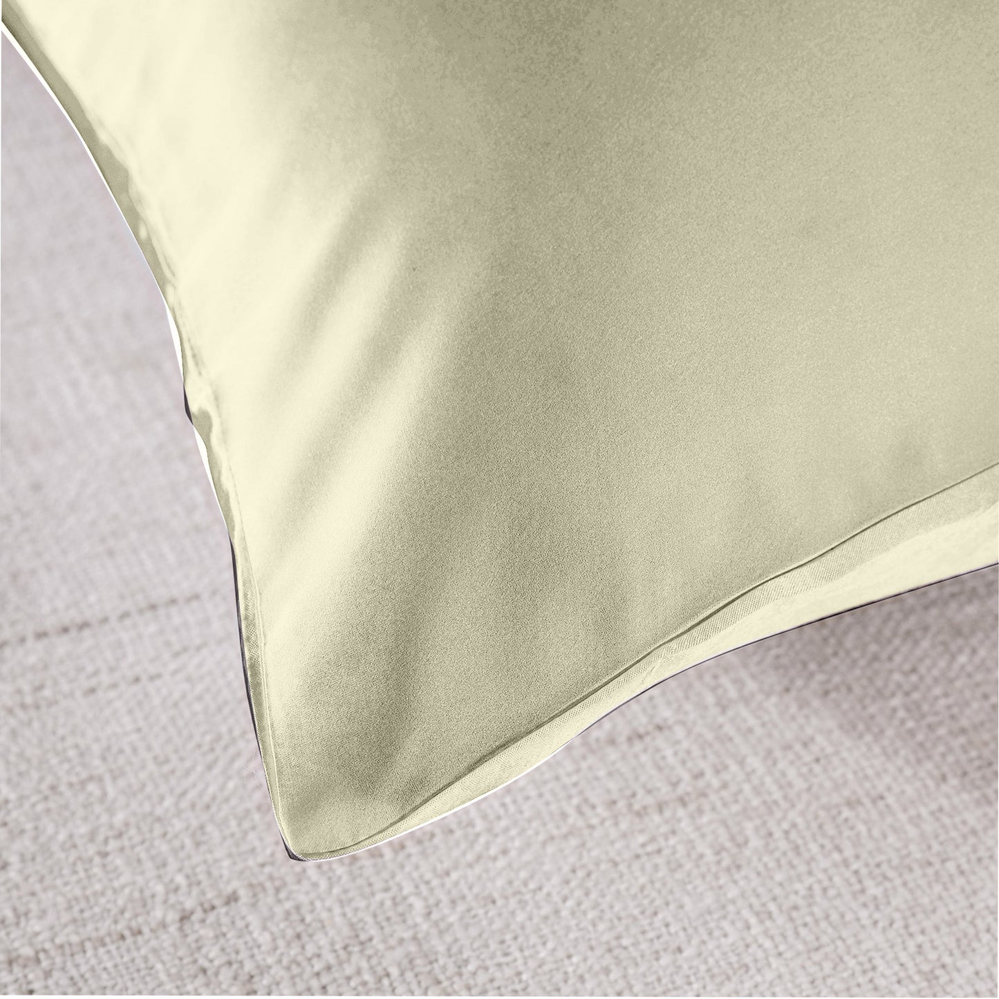 Royal Comfort Mulberry Soft Silk Hypoallergenic Pillowcase Twin Pack 51 x 76cm - Ivory V160-202023