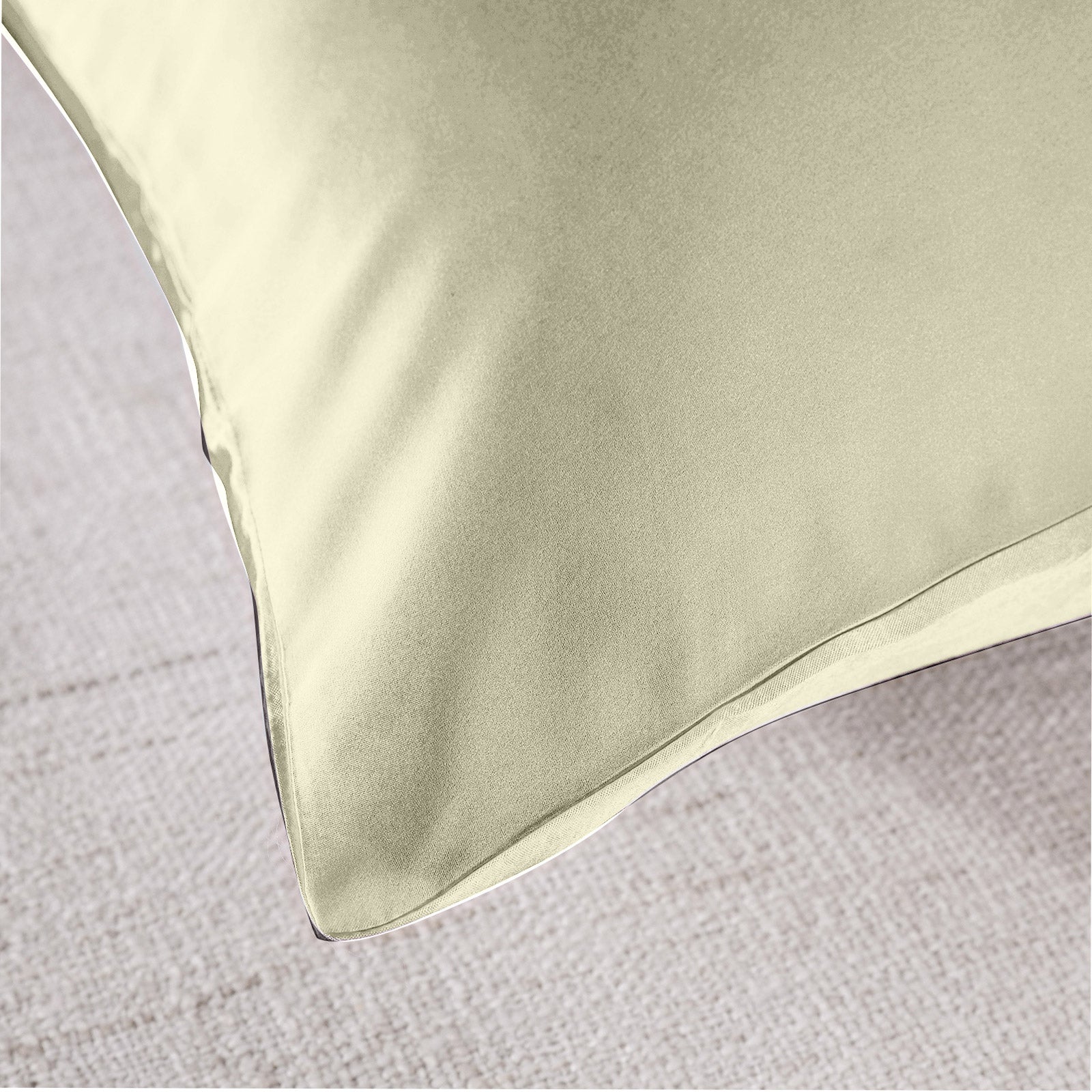 Royal Comfort Mulberry Soft Silk Hypoallergenic Pillowcase Twin Pack 51 x 76cm - Ivory V160-202023