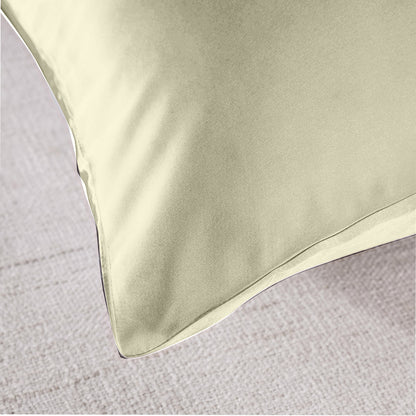 Royal Comfort Mulberry Soft Silk Hypoallergenic Pillowcase Twin Pack 51 x 76cm - Ivory V160-202023