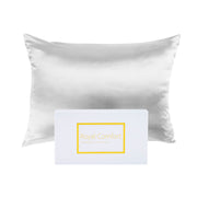 Royal Comfort Mulberry Soft Silk Hypoallergenic Pillowcase Twin Pack 51 x 76cm - Silver V160-202024