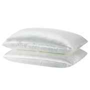 Royal Comfort Mulberry Soft Silk Hypoallergenic Pillowcase Twin Pack 51 x 76cm - Silver V160-202024