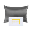 Royal Comfort Mulberry Soft Silk Hypoallergenic Pillowcase Twin Pack 51 x 76cm - Charcoal V160-202025