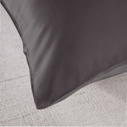 Royal Comfort Mulberry Soft Silk Hypoallergenic Pillowcase Twin Pack 51 x 76cm - Charcoal V160-202025