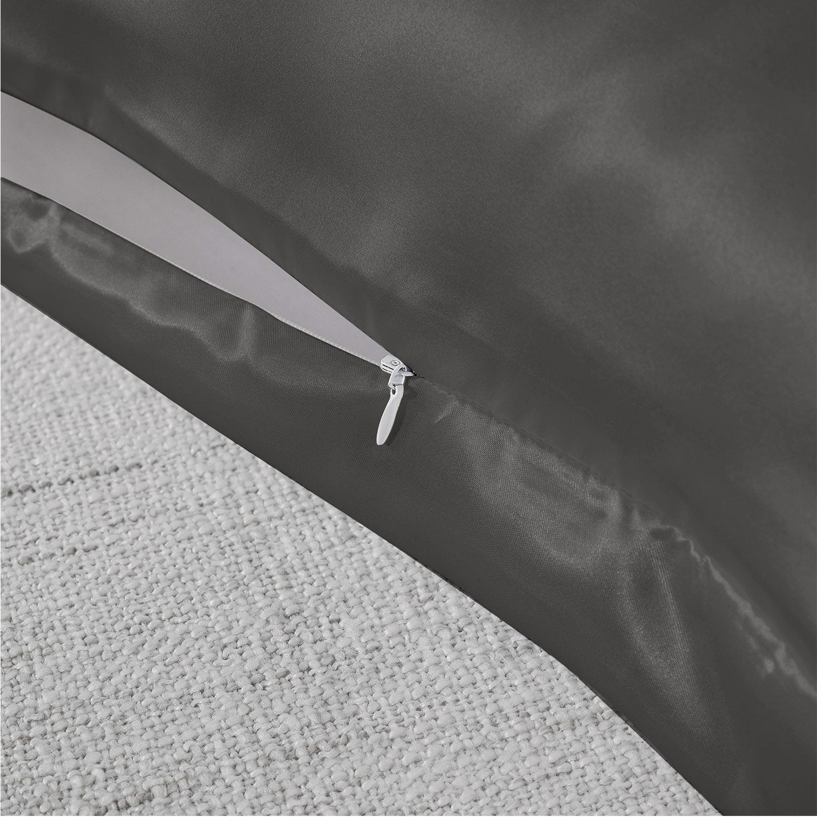 Royal Comfort Mulberry Soft Silk Hypoallergenic Pillowcase Twin Pack 51 x 76cm - Charcoal V160-202025