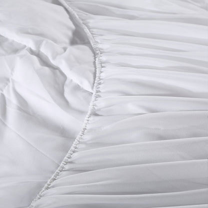 Royal Comfort 1000GSM Luxury Bamboo Fabric Gusset Mattress Pad Topper Cover - Queen - White V160-202072