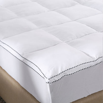 Royal Comfort 1000GSM Luxury Bamboo Fabric Gusset Mattress Pad Topper Cover - King - White V160-202077