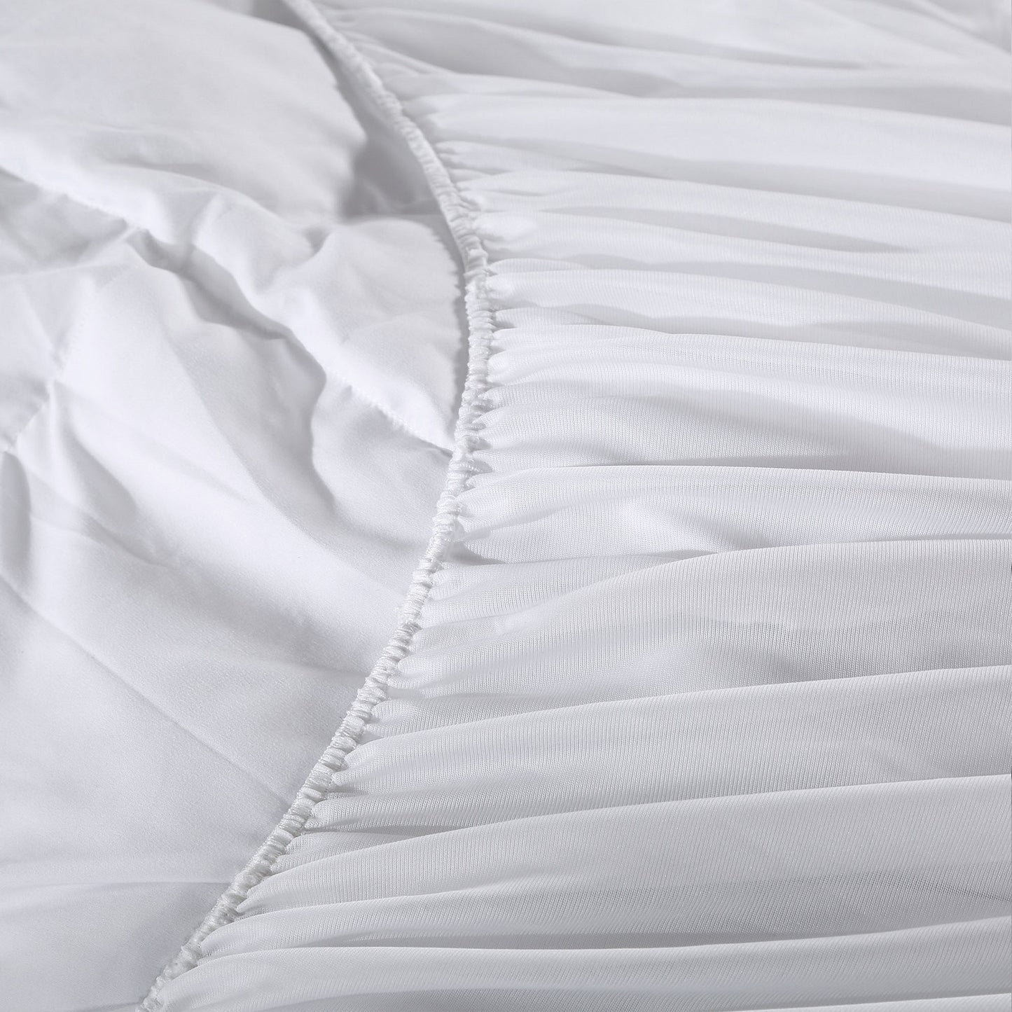 Royal Comfort 1000GSM Luxury Bamboo Fabric Gusset Mattress Pad Topper Cover - King - White V160-202077