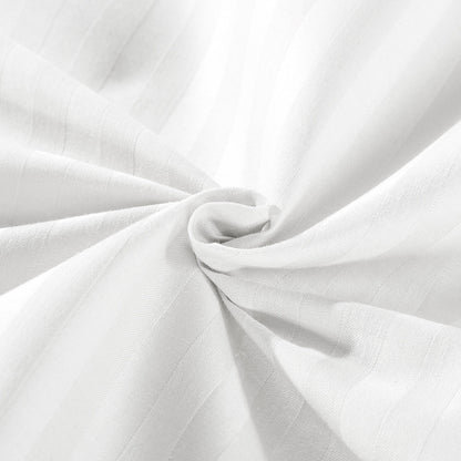 Kensington 1200 Thread Count 100% Egyptian Cotton Sheet Set Stripe Hotel Grade - Queen - White V160-202134