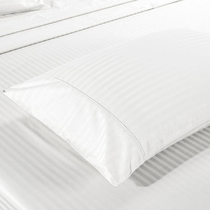Kensington 1200 Thread Count 100% Egyptian Cotton Sheet Set Stripe Hotel Grade - King - White V160-202140