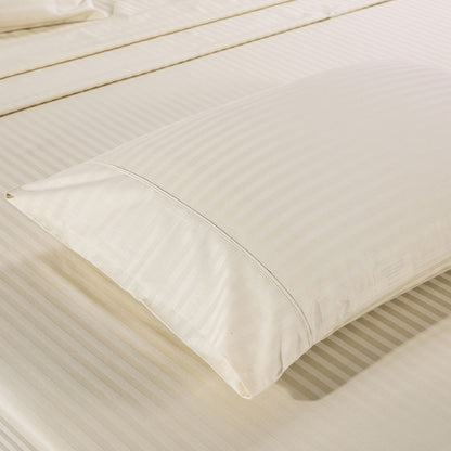 Kensington 1200 Thread Count 100% Egyptian Cotton Sheet Set Stripe Hotel Grade - King - Sand V160-202141