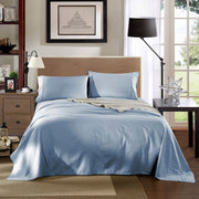 Kensington 1200 Thread Count 100% Egyptian Cotton Sheet Set Stripe Hotel Grade - King - Chambray V160-202144