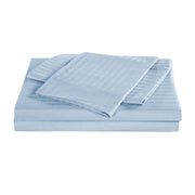 Kensington 1200 Thread Count 100% Egyptian Cotton Sheet Set Stripe Hotel Grade - King - Chambray V160-202144