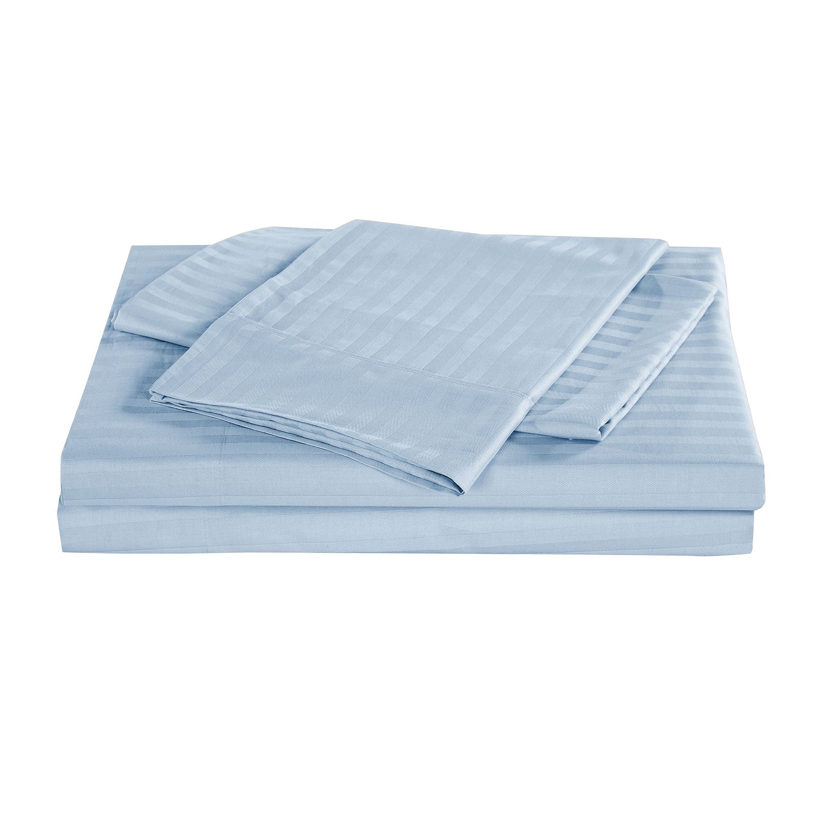 Kensington 1200 Thread Count 100% Egyptian Cotton Sheet Set Stripe Hotel Grade - King - Chambray V160-202144