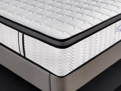 Ergopedic Mattress 5 Zone Latex Pocket Spring Mattress In A Box 30cm - King Single - White Grey Black V160-202356