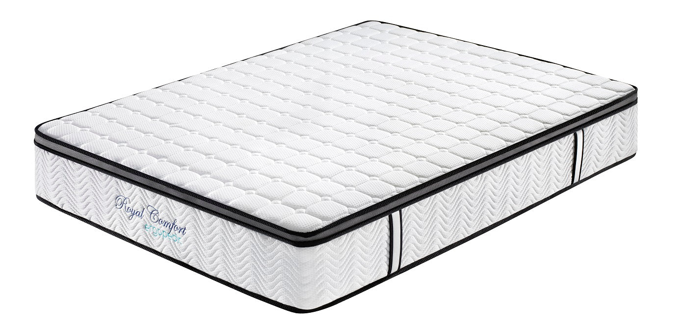 Ergopedic Mattress 5 Zone Latex Pocket Spring Mattress In A Box 30cm - Double - White Grey Black V160-202360