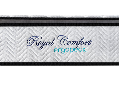 Ergopedic Mattress 5 Zone Latex Pocket Spring Mattress In A Box 30cm - Queen - White Grey Black V160-202365