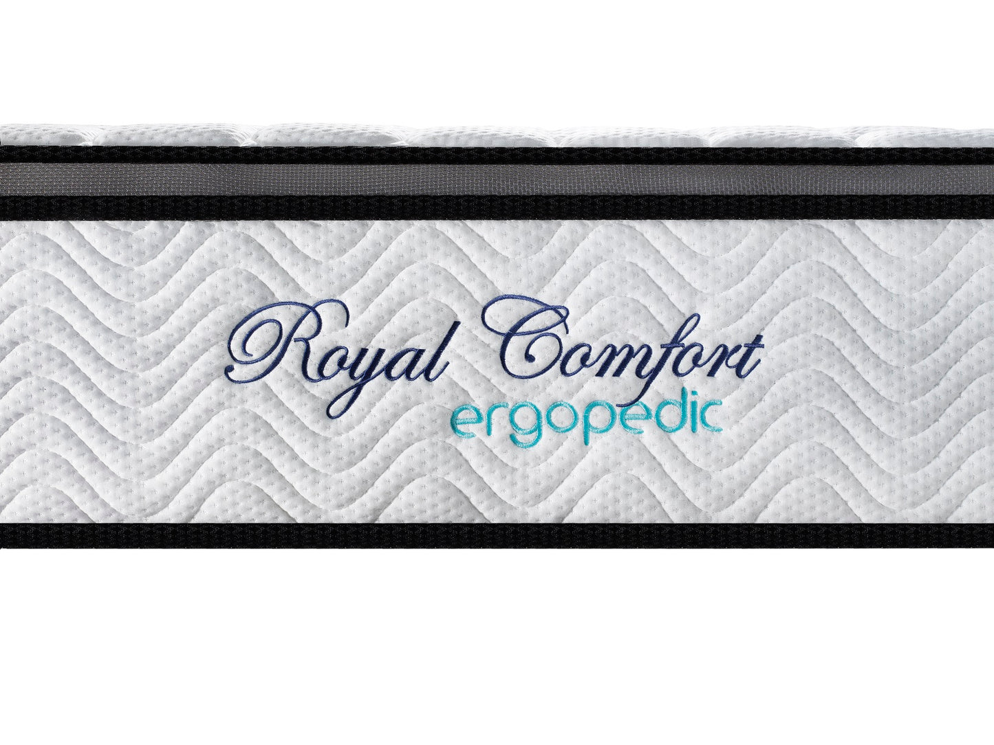 Ergopedic Mattress 5 Zone Latex Pocket Spring Mattress In A Box 30cm - King - White Grey Black V160-202370