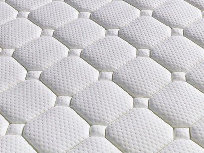Ergopedic Mattress 5 Zone Latex Pocket Spring Mattress In A Box 30cm - King - White Grey Black V160-202370