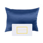 Royal Comfort Mulberry Soft Silk Hypoallergenic Pillowcase Twin Pack 51 x 76cm - Navy V160-204370