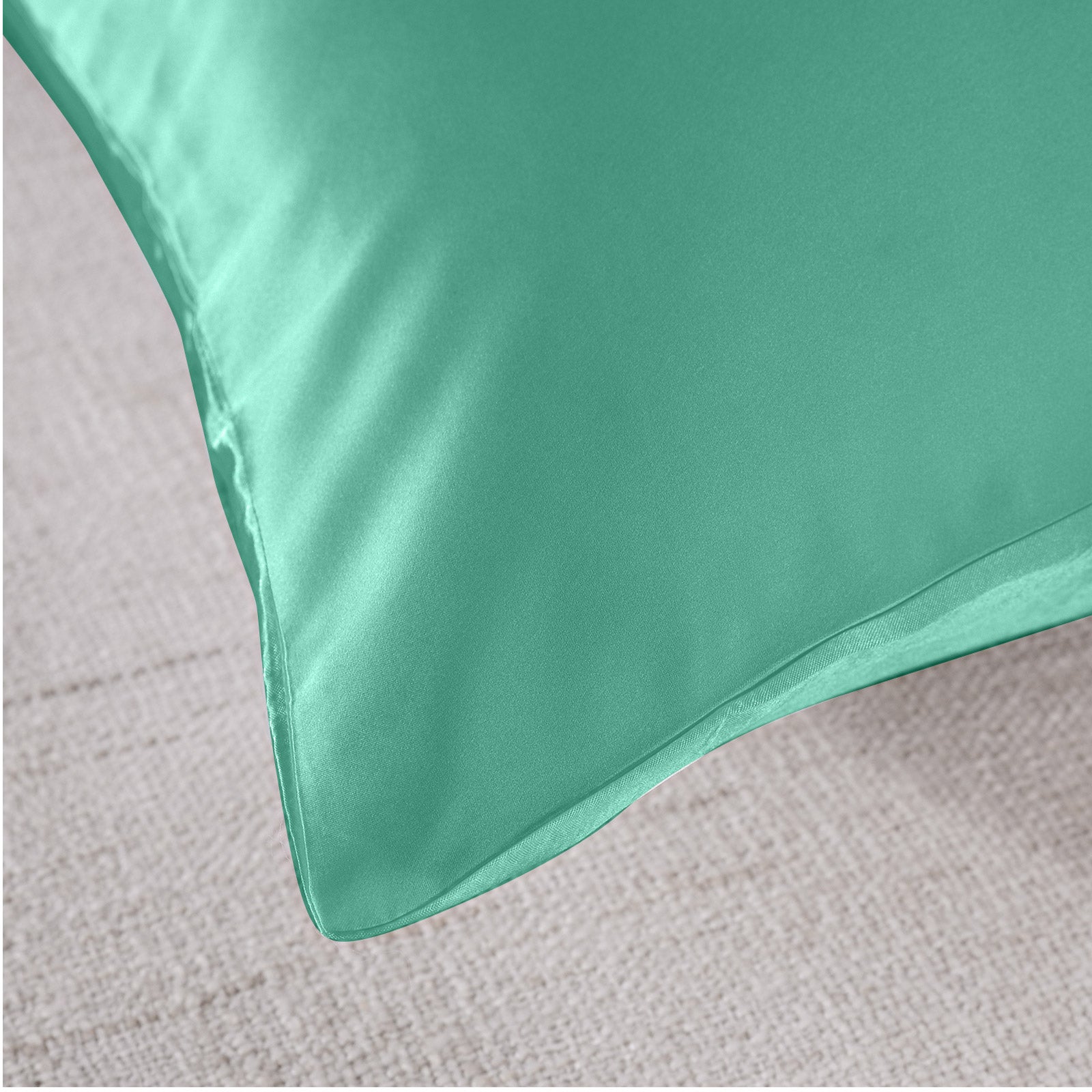 Royal Comfort Mulberry Soft Silk Hypoallergenic Pillowcase Twin Pack 51 x 76cm - Mint V160-204375