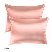 Royal Comfort Mulberry Soft Silk Hypoallergenic Pillowcase Twin Pack 51 x 76cm - Blush V160-204380