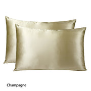 Royal Comfort Mulberry Soft Silk Hypoallergenic Pillowcase Twin Pack 51 x 76cm - Champagne V160-204605