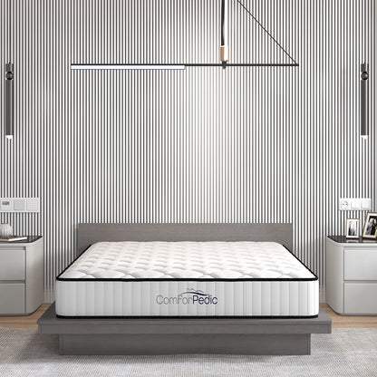 Comforpedic Mattress 5 Zone Medium Support Foam Bonnell Spring 21CM - King - White Black V160-204765