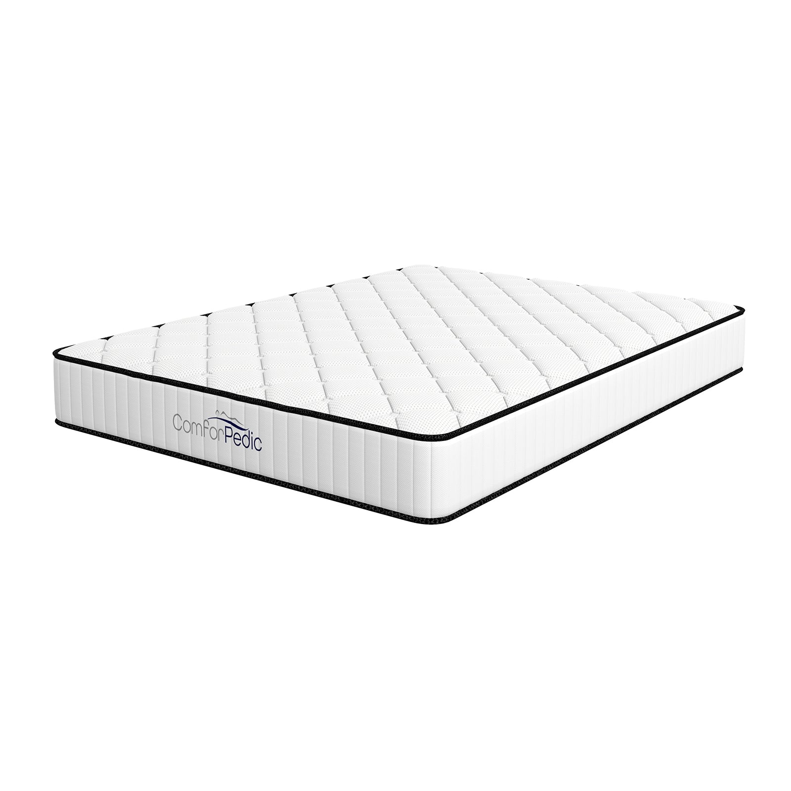 Comforpedic Mattress 5 Zone Medium Support Foam Bonnell Spring 21CM - King - White Black V160-204765