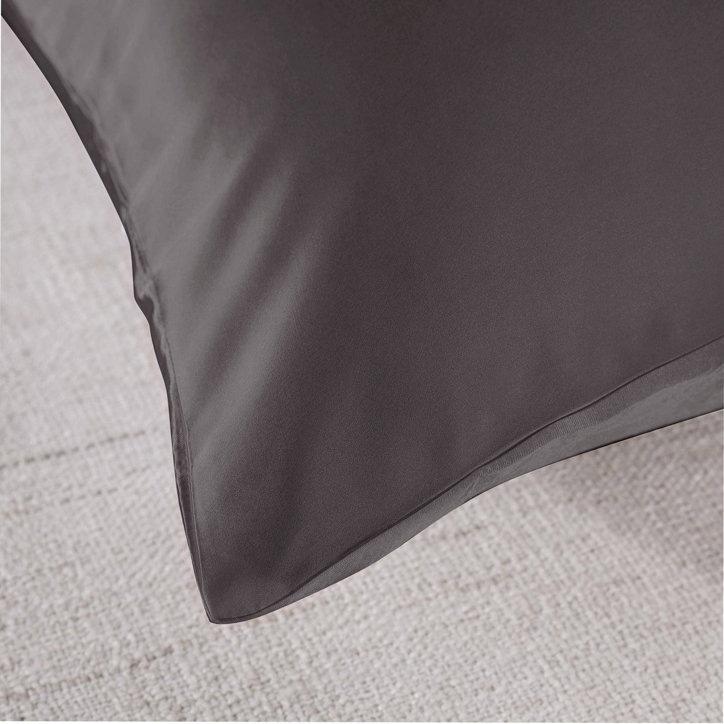 Royal Comfort Pure Silk Pillow Case 100% Mulberry Silk Hypoallergenic Pillowcase - Charcoal V160-204834