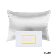 Royal Comfort Pure Silk Pillow Case 100% Mulberry Silk Hypoallergenic Pillowcase - Silver V160-204835