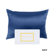 Royal Comfort Pure Silk Pillow Case 100% Mulberry Silk Hypoallergenic Pillowcase - Navy V160-204837