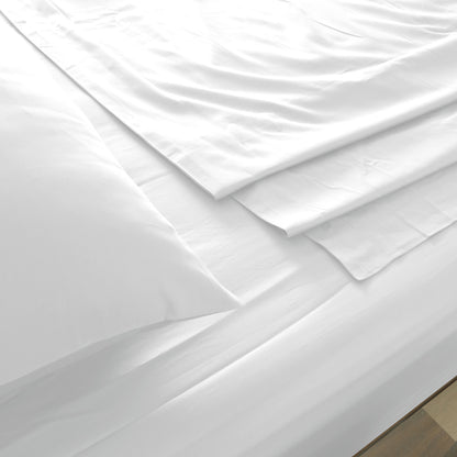 Royal Comfort 1000TC Hotel Grade Bamboo Cotton Sheets Pillowcases Set Ultrasoft - Queen - White V160-204906