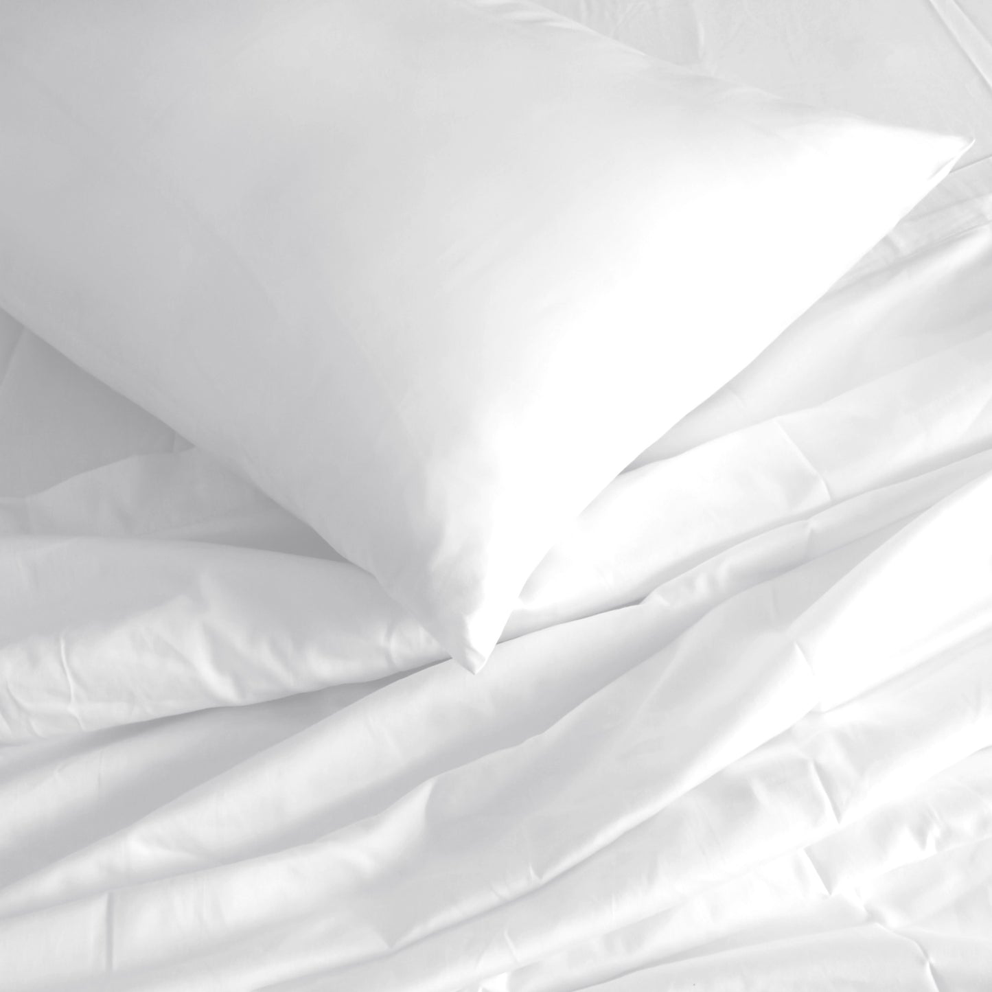 Royal Comfort 1000TC Hotel Grade Bamboo Cotton Sheets Pillowcases Set Ultrasoft - Queen - White V160-204906