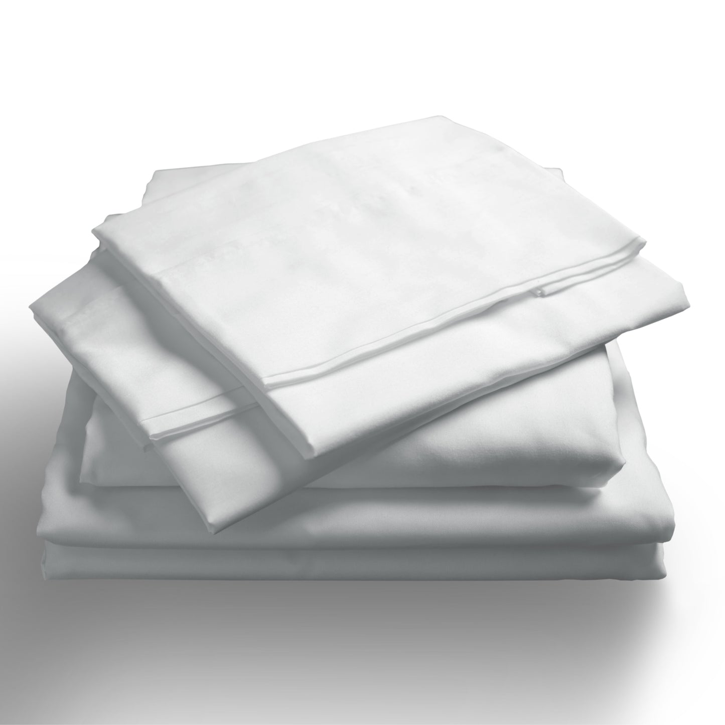 Royal Comfort 1000TC Hotel Grade Bamboo Cotton Sheets Pillowcases Set Ultrasoft - Queen - White V160-204906