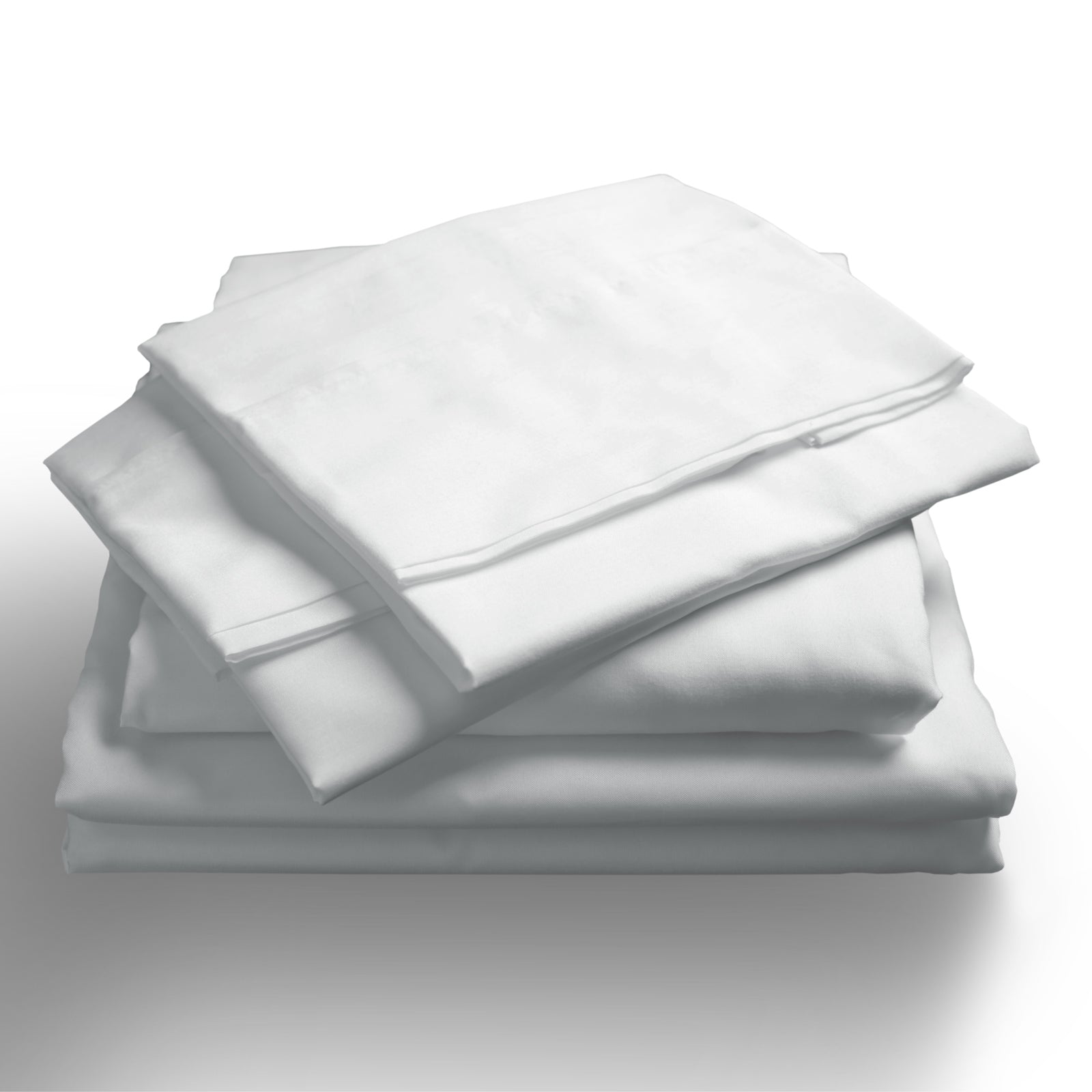 Royal Comfort 1000TC Hotel Grade Bamboo Cotton Sheets Pillowcases Set Ultrasoft - Queen - White V160-204906