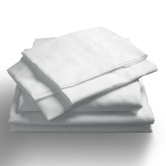 Royal Comfort 1000TC Hotel Grade Bamboo Cotton Sheets Pillowcases Set Ultrasoft - Queen - White V160-204906
