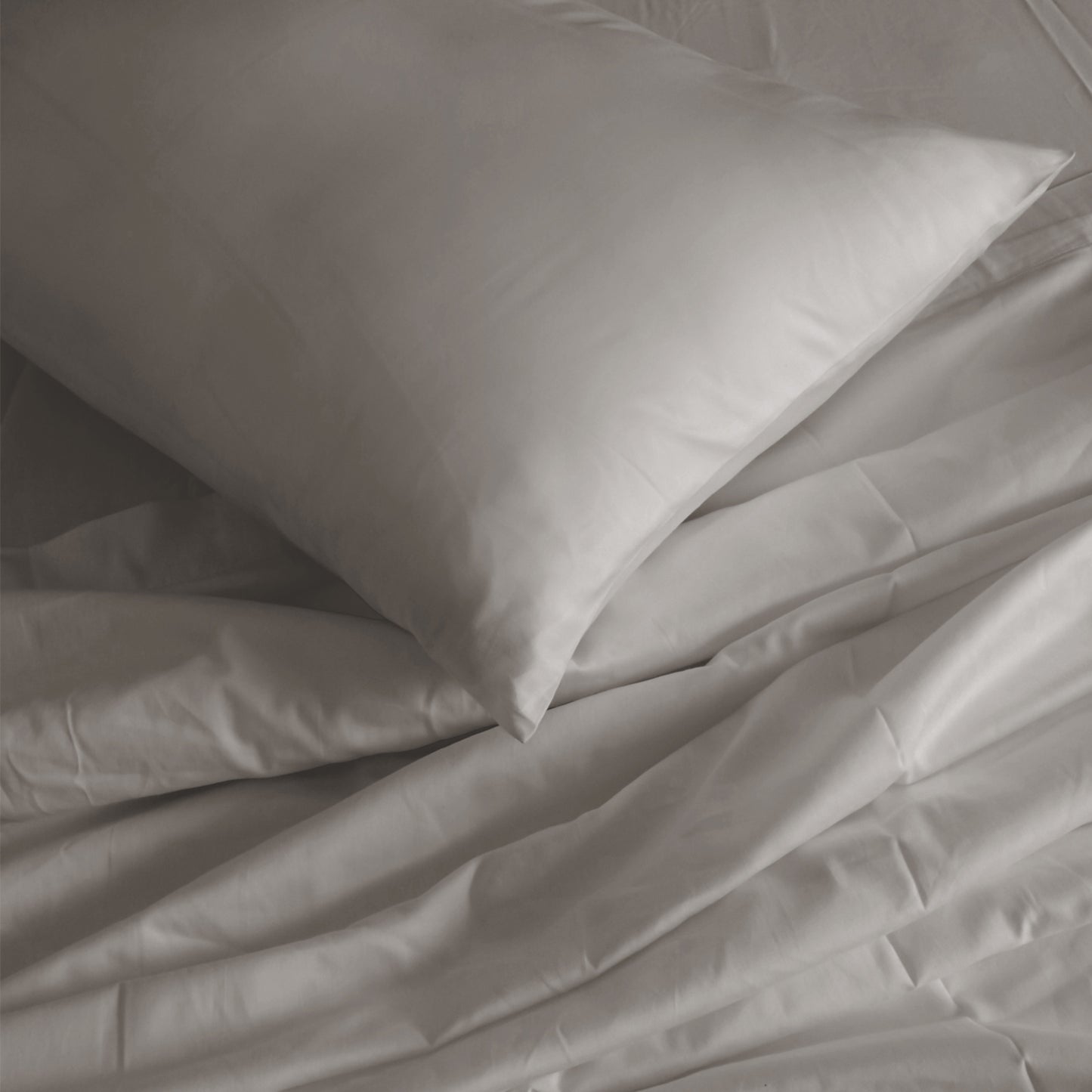Royal Comfort 1000TC Hotel Grade Bamboo Cotton Sheets Pillowcases Set Ultrasoft - Queen - Dove V160-204908