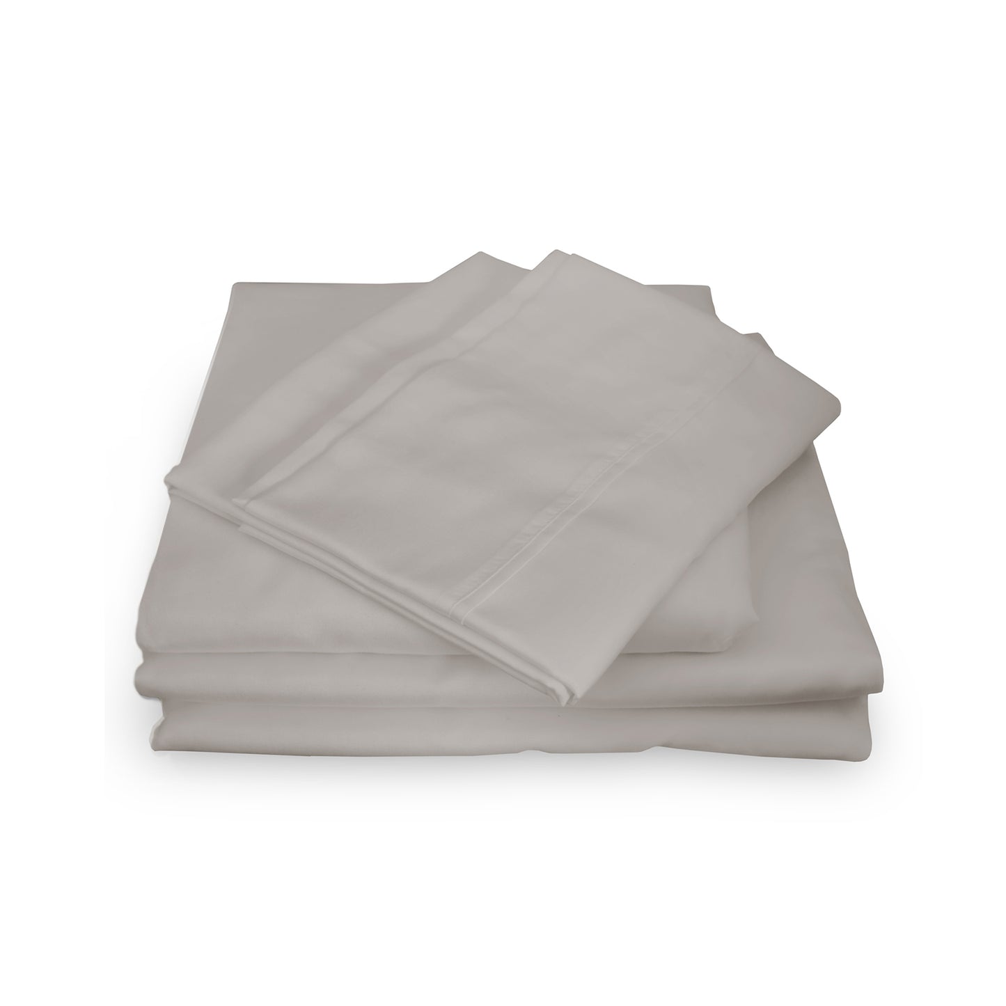 Royal Comfort 1000TC Hotel Grade Bamboo Cotton Sheets Pillowcases Set Ultrasoft - Queen - Dove V160-204908