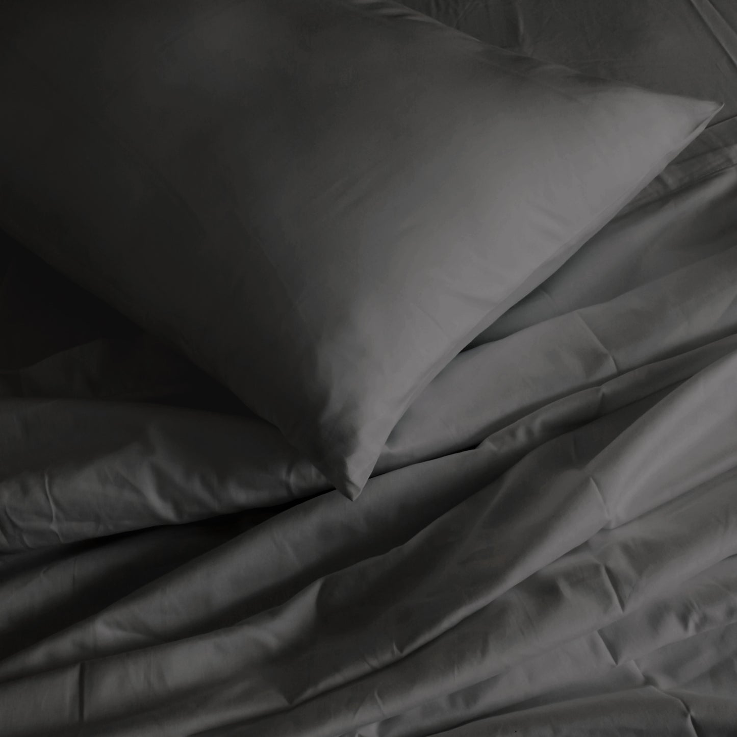 Royal Comfort 1000TC Hotel Grade Bamboo Cotton Sheets Pillowcases Set Ultrasoft - King - Pewter V160-204912