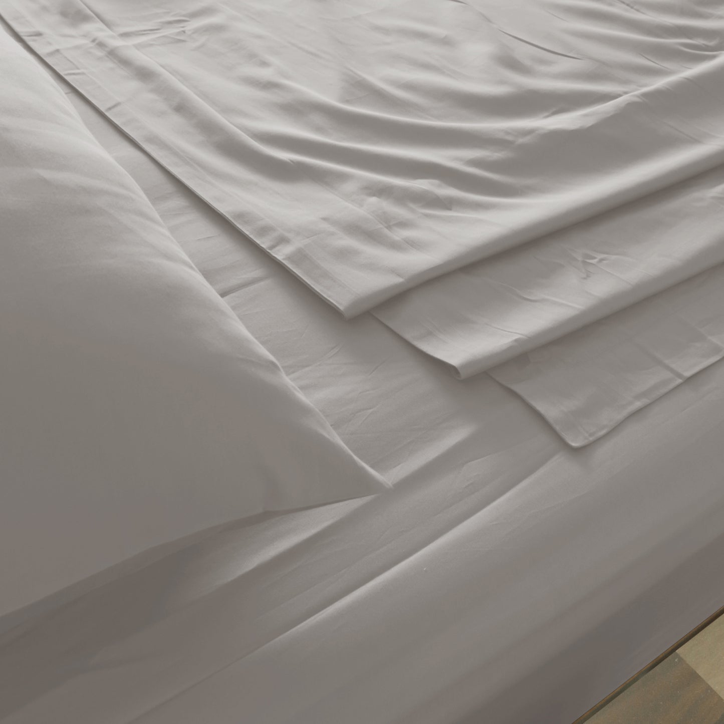 Royal Comfort 1000TC Hotel Grade Bamboo Cotton Sheets Pillowcases Set Ultrasoft - King - Dove V160-204913