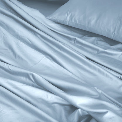 Royal Comfort 1000TC Hotel Grade Bamboo Cotton Sheets Pillowcases Set Ultrasoft - King - Blue Fog V160-204914